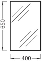 Зеркало Jacob Delafon Formilia 65х40 см EB1044-NF-2