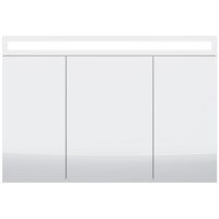 Зеркало-шкаф Dreja Uni 120 см с LED-подсветкой и выключателем, белый 99.9013-2