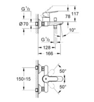 Промо-комплект Grohe Bau Edge: 23328000 + 23334000 + 27853001 + 27596000 118389-2