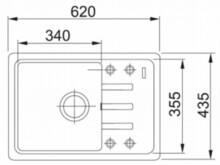 Кухонная мойка Franke BSG 611-62 белая 114.0391.164-1