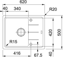 Кухонная мойка Franke BFG 611C графит 114.0280.845-1