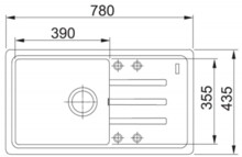 Кухонная мойка Franke BSG 611-78 бежевая 114.0391.204-1
