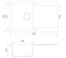 Кухонная мойка Teka CLIVO 45 B-TQ из тегранита топаз 40148002-1
