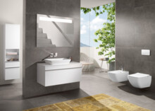 Унитаз подвесной Villeroy & Boch Venticello с сиденьем "микролифт" 4611RS01-2