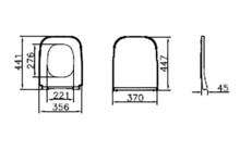 Сиденье для унитаза Vitra Shift с механизмом "микролифт", тонкое 191-003-009-1