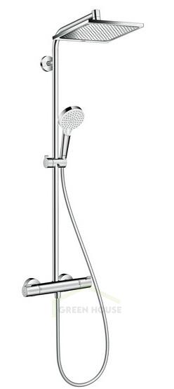 Душевая система Hansgrohe Crometta Е 240 1jet Showerpipe с термостатом 27271000