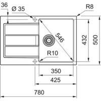 Мойка из искусственного камня Franke S2D 611-78 серый 143.0618.369-1