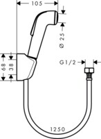 Набор для псевдобиде Hansgrohe Croma 32127000-1