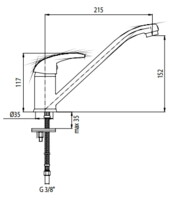Смеситель для кухни Valvex Galeo 2441210-1