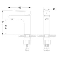 Смеситель для умывальника Lemark Point LM0306C-1