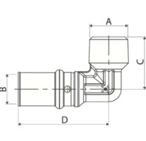 Колено нар. Ape 1/2"х 20 (2.0) 3AP1531220-1