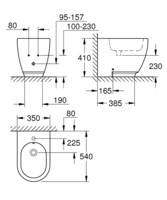 Биде напольное Grohe Essence 3957500H-1