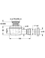 Сифон для душевого поддона Bonomini Д80 5494CR80B0-1