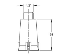 Заглушка для водной розетки Bonomini 1/2" синяя 9888PP12B8-1