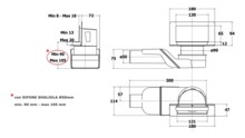Трап настенный Bonomini Wally ø 50 мм в комплекте с сифоном 6999SX50S-2