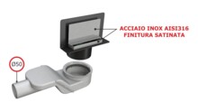 Трап настенный Bonomini Wally ø 50 мм в комплекте с сифоном 6999SX50S-1