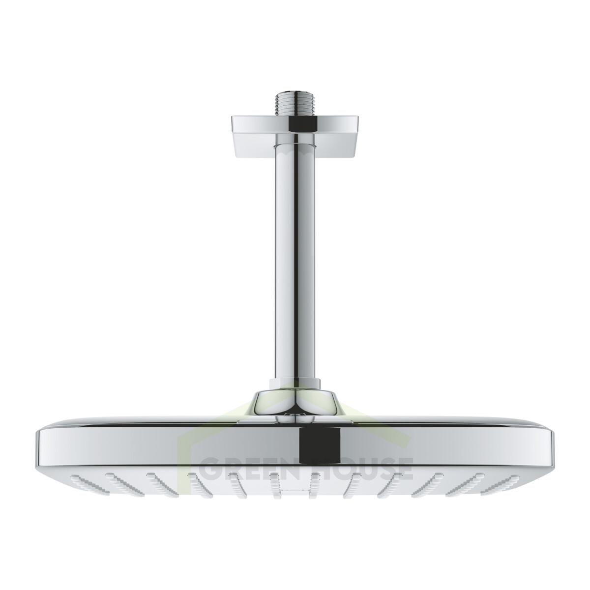 Верхний душ Grohe Tempesta 250 Cube с потолочным душевым кронштейном 26683000