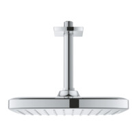 Верхний душ Grohe Tempesta 250 Cube с потолочным душевым кронштейном 26683000-0