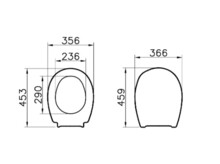 Сиденье для унитаза Vitra S10 дюропласт, белое 115-003-001-1