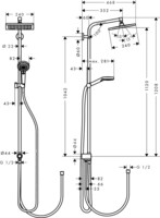 Душевой гарнитур Hansgrohe Crometta E240 1jet 27289000-1