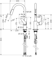 Смеситель для кухни Hansgrohe Focus 31815800-1