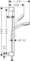Душевой гарнитур Hansgrohe Crometta 100 26652400-1