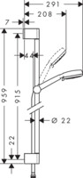 Душевой гарнитур Hansgrohe Crometta 100 26656400-1