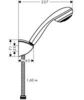 Душевой гарнитур Hansgrohe Crometta 85 1jet 27577000-1