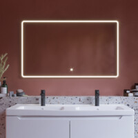 Зеркало Dreja Point 120х70 см сенсорный выключатель, LED-подсветка 99.9031-2