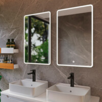 Зеркало Dreja Point 70х80 см сенсорный выключатель, LED-подсветка 99.9028-3