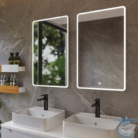 Зеркало Dreja Point 80х90 см сенсорный выключатель, LED-подсветка 99.9029-2