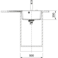 Мойка из искусственного камня Franke CNG 611/211-78 TL белый чаша справа 114.0639.718-2