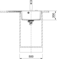 Мойка из искусственного камня Franke CNG 611/211-78 TL белый чаша слева 114.0639.725-2