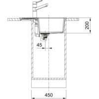 Мойка из искусственного камня Franke S2D 611-62/435 серый 143.0628.362-2