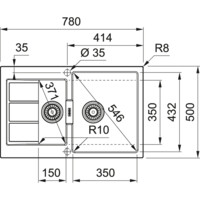 Мойка из искусственного камня Franke S2D 651-78 оникс 143.0628.381-1