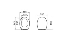 Сиденье для унитаза Vitra 84-003-019 с механизмом "микролифт" 84-003-019-1