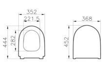 Сиденье для унитаза Vitra Sento Slim Soft 130-003-009-1