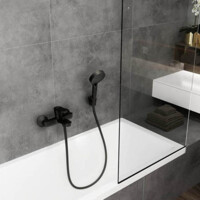 Смеситель для ванны и душа Hansgrohe Vernis Bl, ВМ матовый черный 71440670-3
