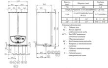 Газовый котел Immergas  в комплекте Eolo Mini 28 3E-2
