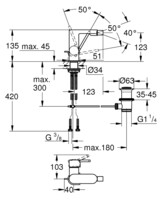 Смеситель для биде Grohe DN 15 Plus 33241003-1