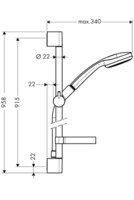 Душевой гарнитур Hansgrohe Croma 100 27724000-1