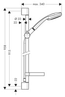 Душевой гарнитур Hansgrohe Croma 100 27771000-1