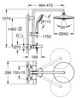Душевая система Grohe Euphoria System 260 с термостатом 27475002-2