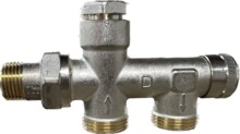 Присоединительная деталь с запорным клапаном Danfoss RA-K 013G3367-0