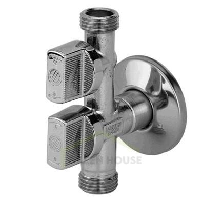 Кран шаровый декоративный Arco Combi д/подкл стир машины Ш1/2хШ3/4хШ3/8 COMB5
