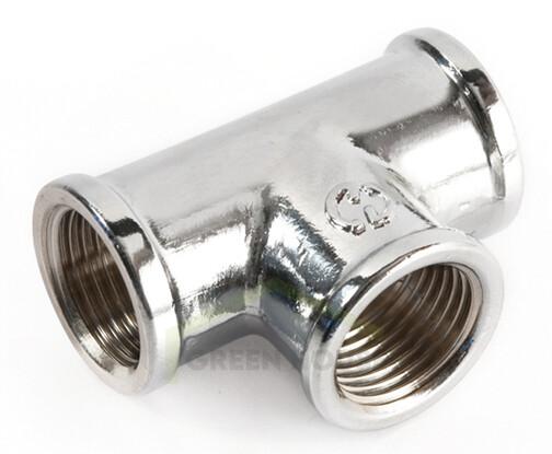 Тройник General Fittings В1/2*В1/2*В1/2" (хром) 270014B040404A