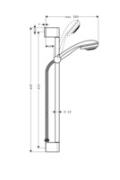 Душевой гарнитур Hansgrohe Crometta 85 27767000-1