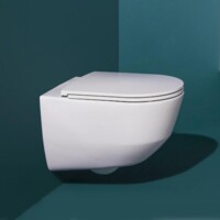Унитаз подвесной Laufen Pro безободковый с тонким сиденьем мягкое закрывание 8209660000001 + 8989660000001-3