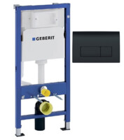 Инсталляция Geberit Duofix с клавишей Delta51 черная 458.103.00.1+115.105.DW.1-0