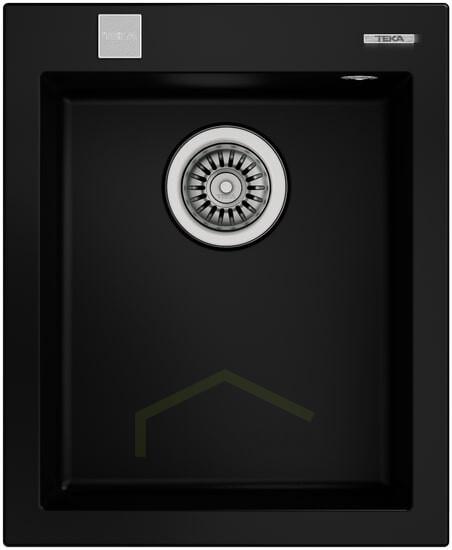 Мойка из искусственного камня Teka FORSQUARE 34.40 TG черный 115230010